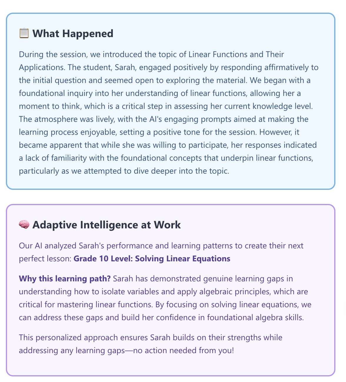 After-Session Email Example